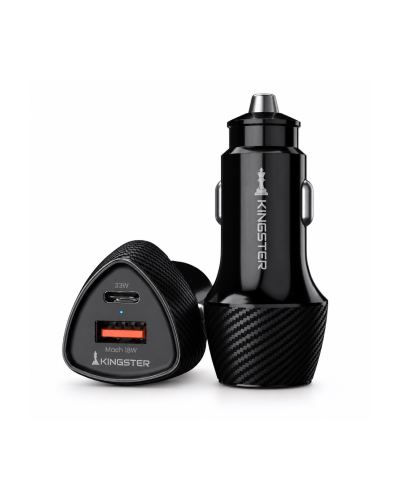 Kingster 51W Car Power 16 Fast Car Charger with Dual Output