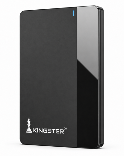 KINGSTER Portable External Hard Drive, Type-C USB 3.0, Black – Available in 320GB, 500GB & 1TB